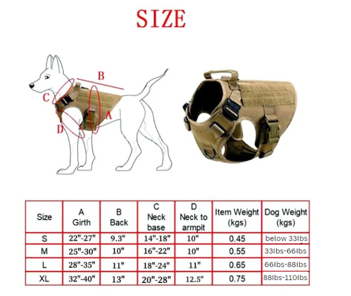 amstaff-harness-size